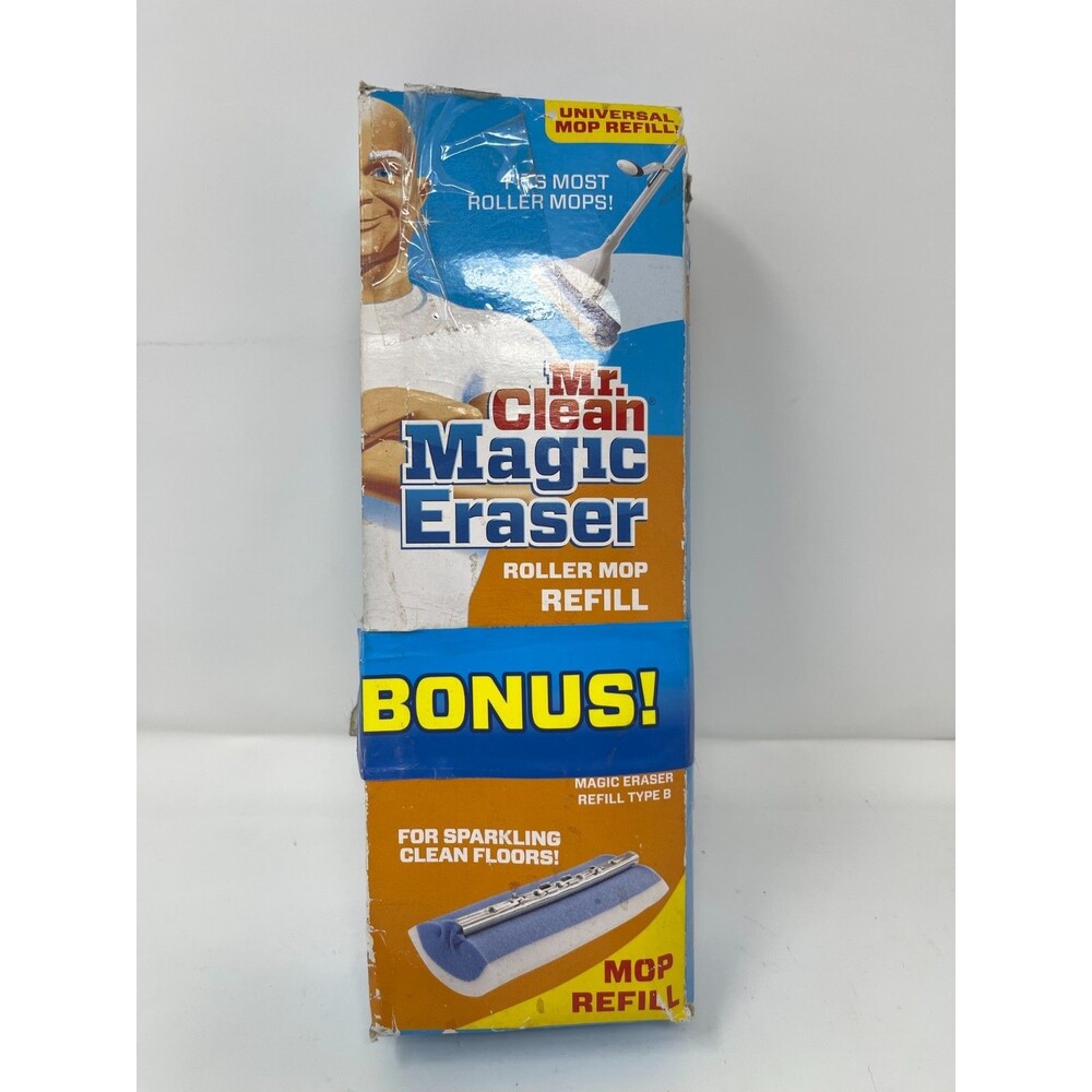 Mr. Clean Magic Eraser 10 in. Squeeze Sponge Mop Refill 1 pk Type B ~NOS~